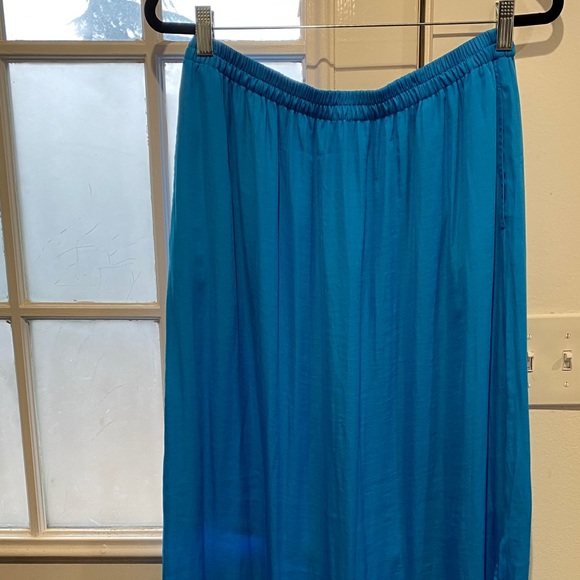 Loft maxi skirt blue with pockets - Picture 1 of 2